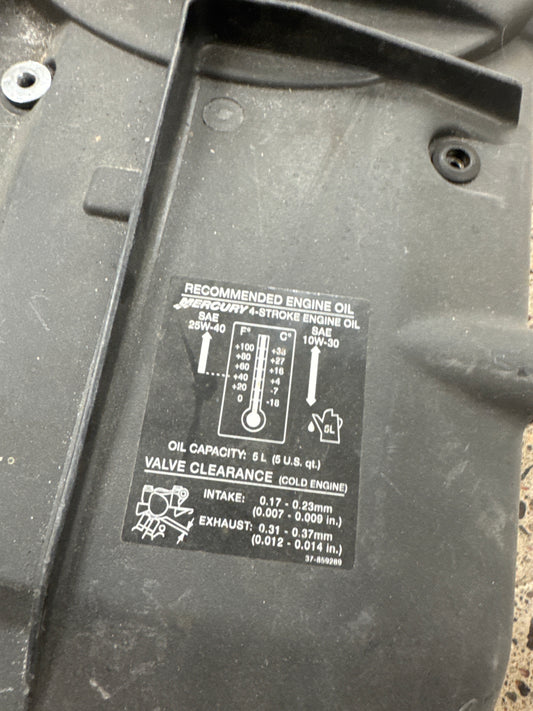 Mercury svänghjulskåpa