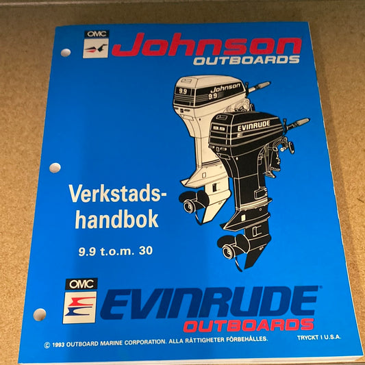 Omc Verkstadshandbok 9.9-30hk