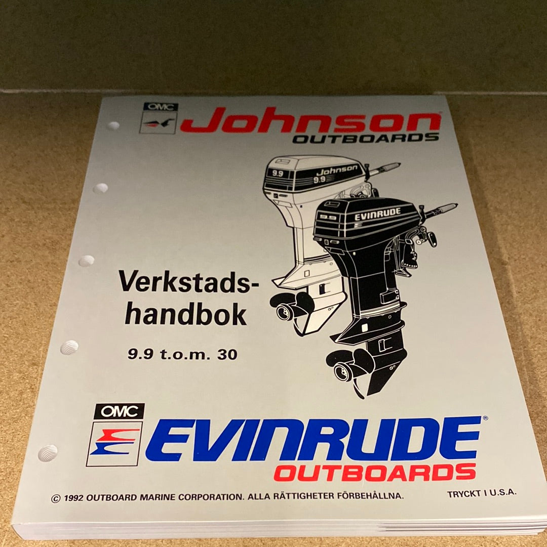 Omc Verkstadshandbok 9.9-30hk