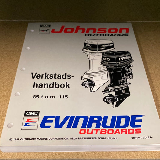 Omc Verkstadshandbok 85-115hk