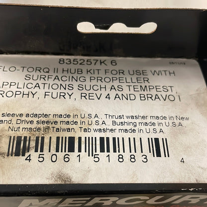 Mercury propeller hub 835257K6