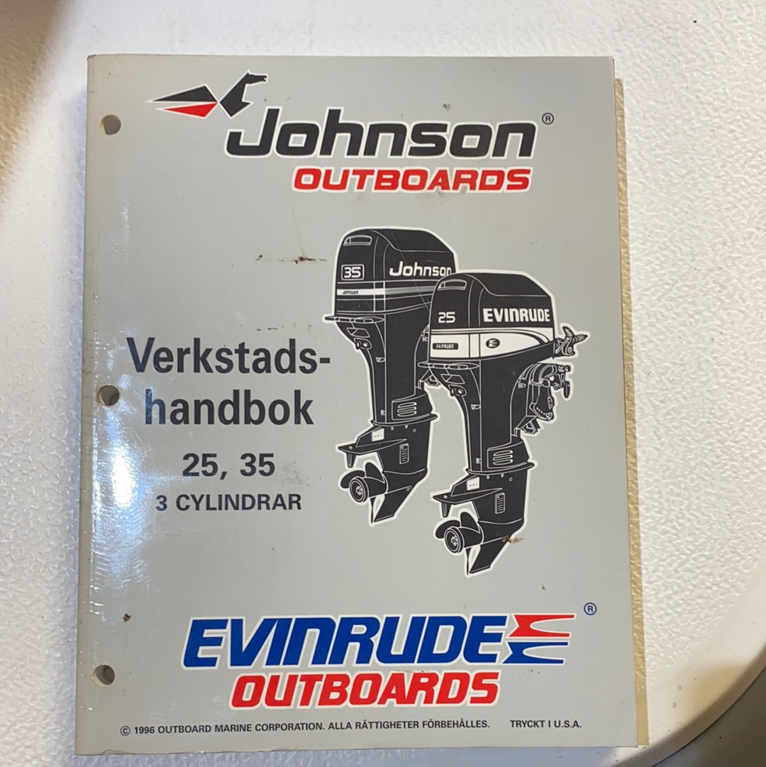 Omc Verkstadshandbok 25-35hk