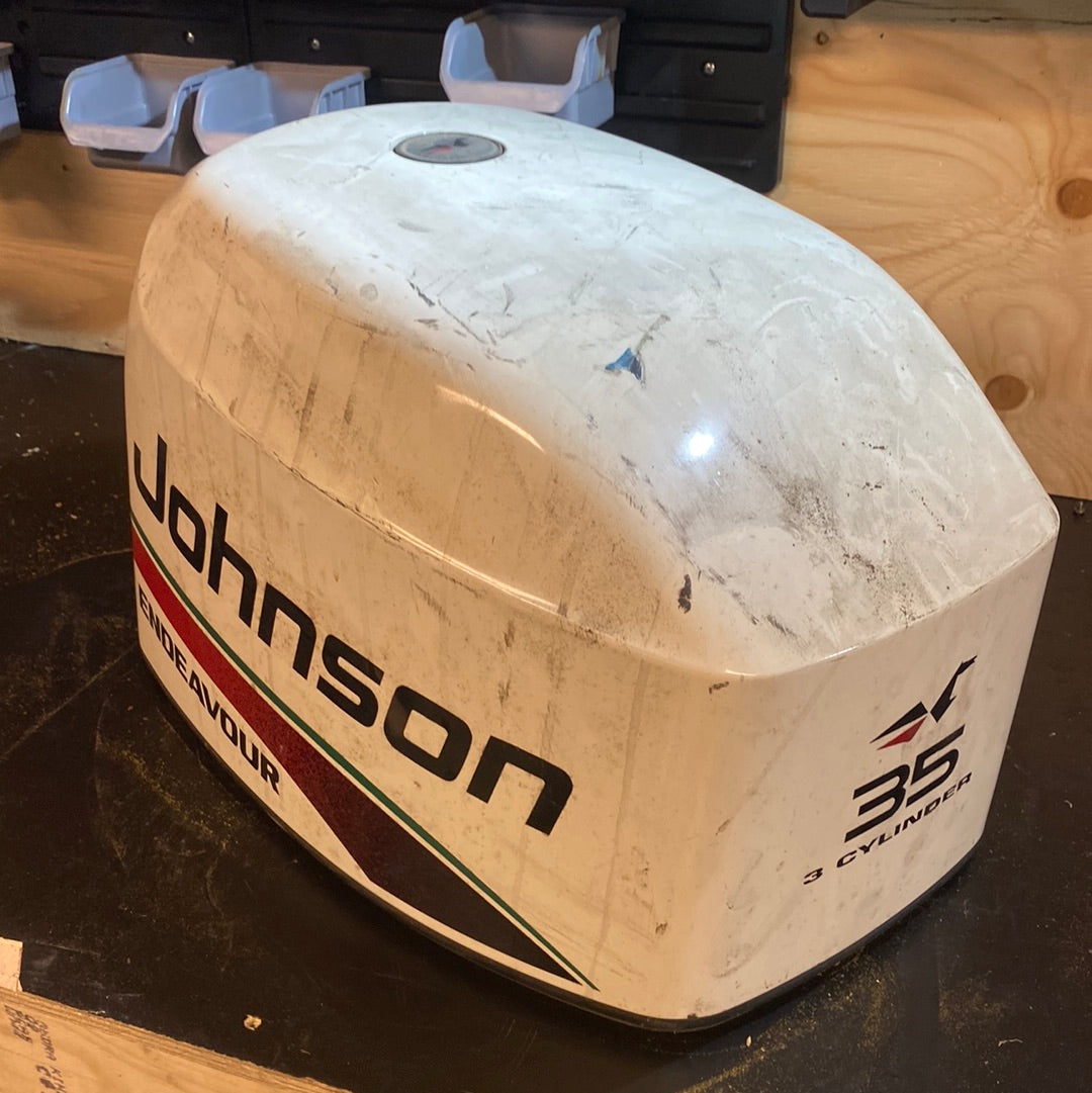 Johnson motorkåpa 35hk